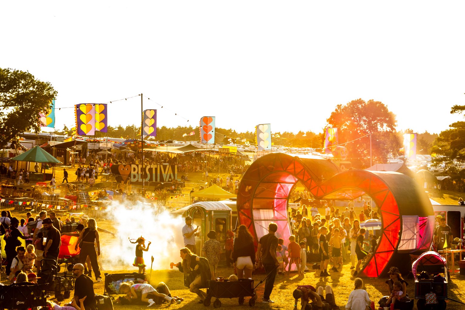 Image showing magic meadow at Lulworth Castle - camp bestival