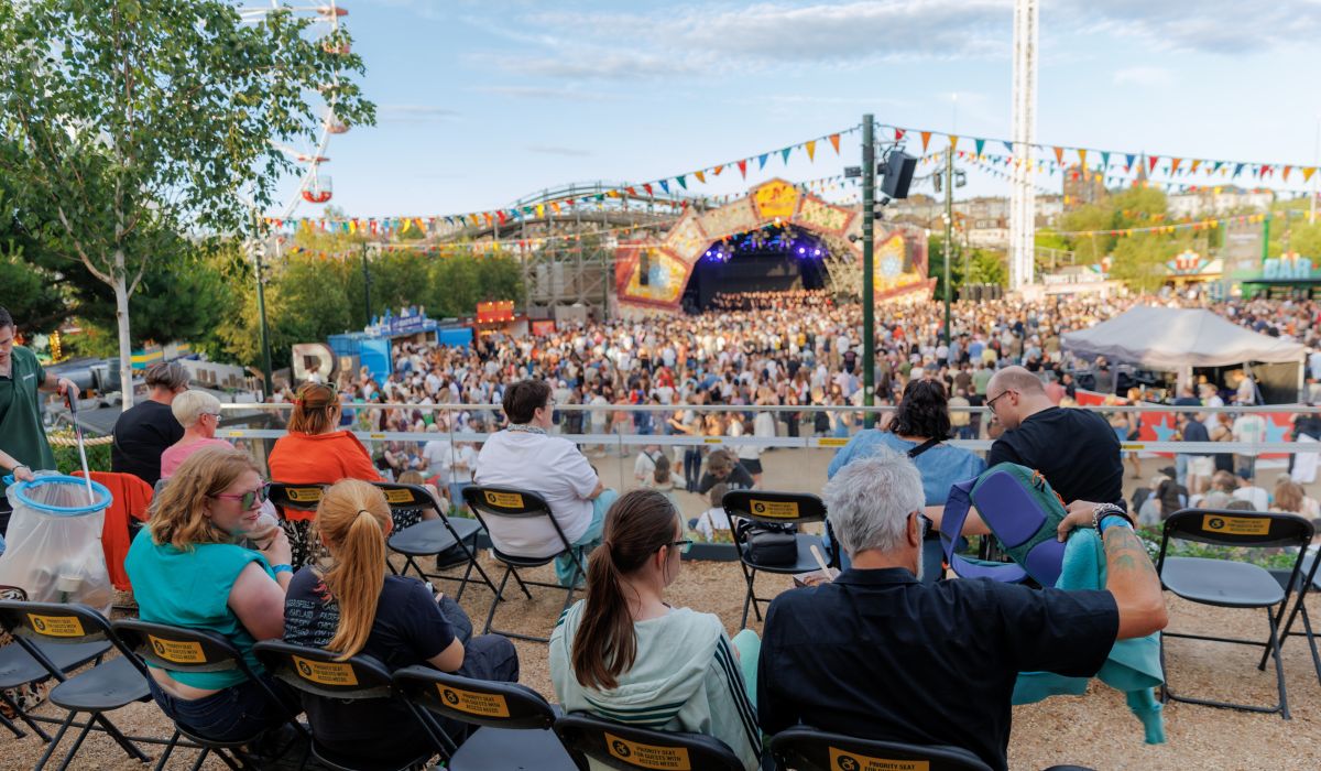 Accessible Platform view of Scenic Stage at Dreamland outdoor events.