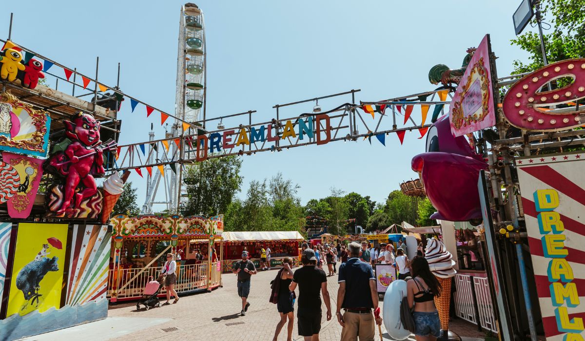 entrance to Dreamland amusement park