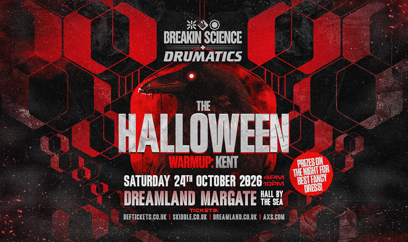Artwork for Breakin Science & Drumatics Halloween Warm Up Event in Hall By The Sea on 24th October 2026